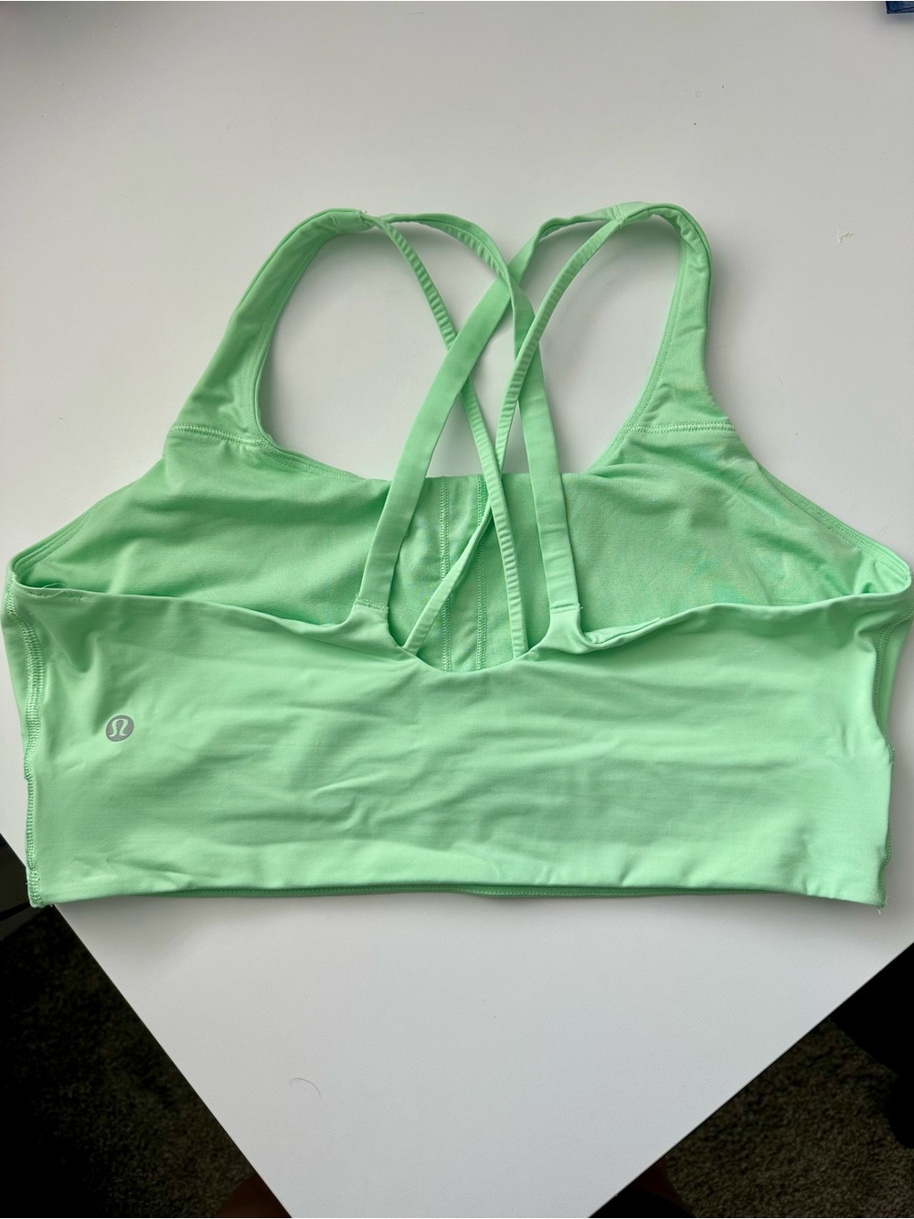 Lululemon Energy Longline Bra Medium Support EUC - Mint Green - Picture 2 of 4